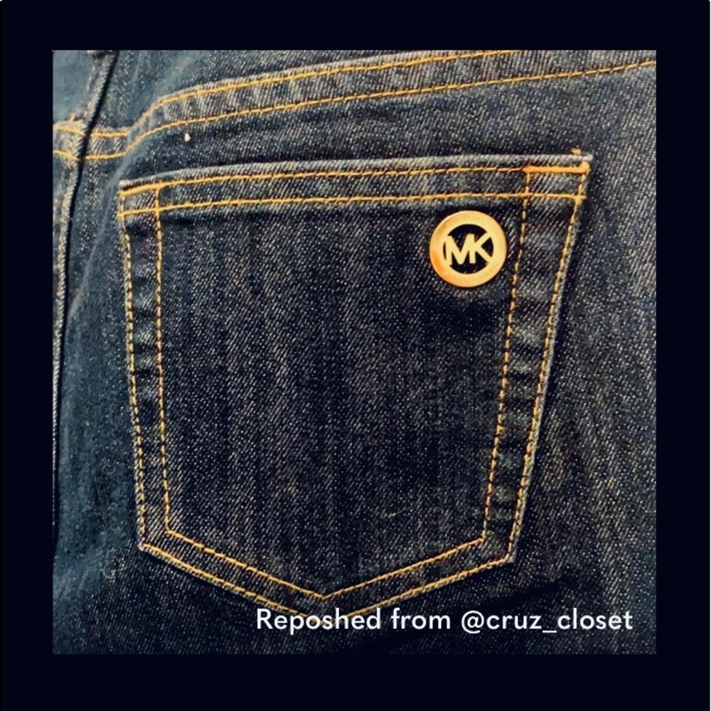 MICHAEL KORS skinny jeans. Dark blue denim.